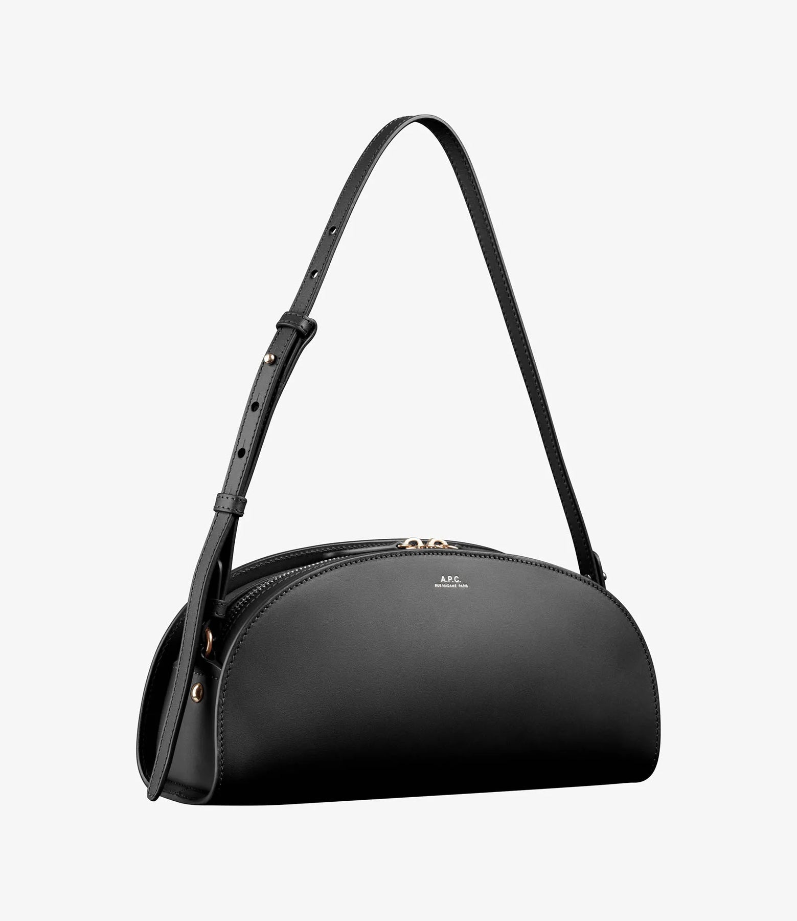 A.P.C. Sac Demi-Lune Baguette - Noir