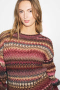 Gio Knit Sweater - Rust Mix