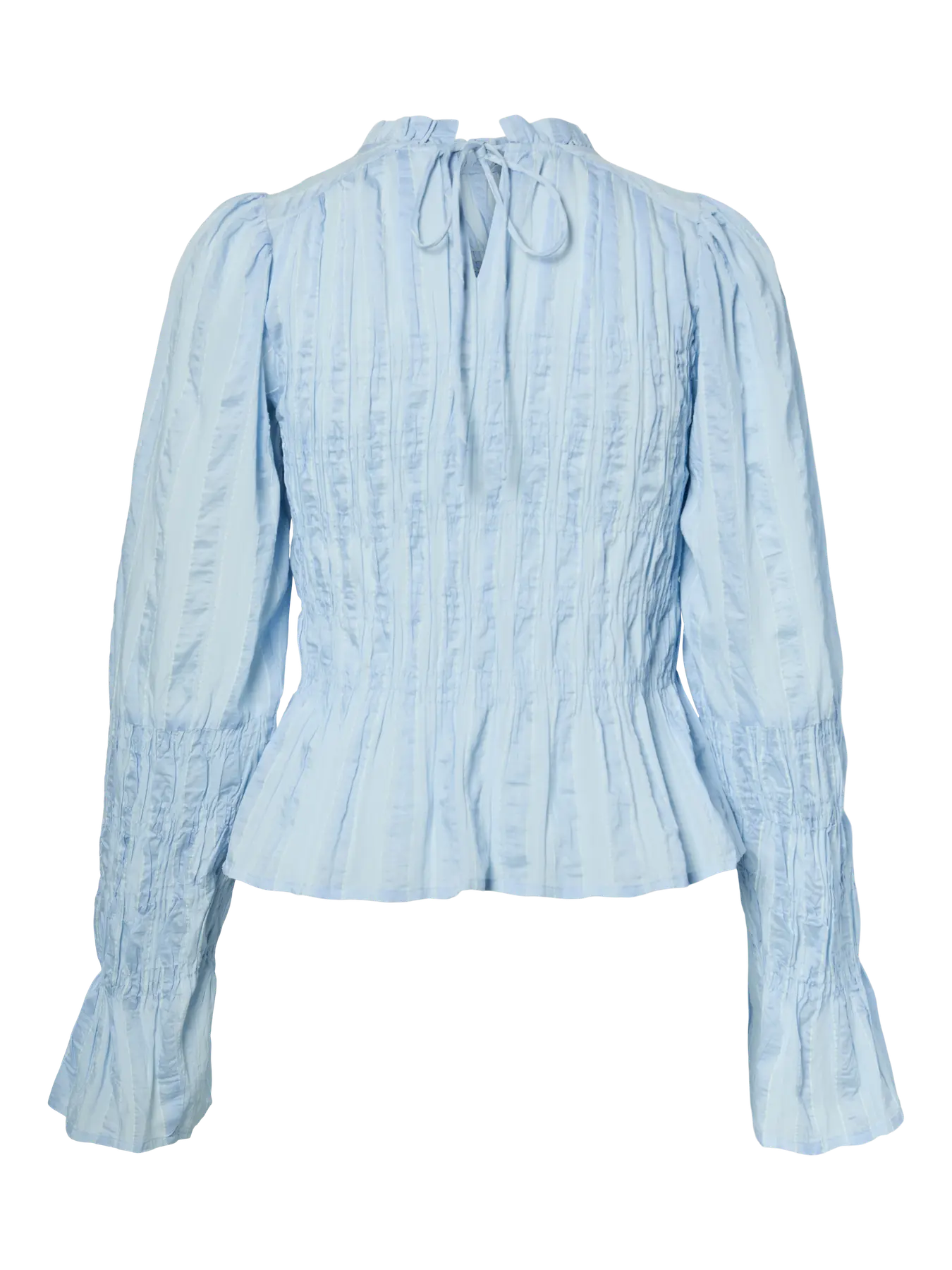 Yasrava Ls Smock Top - Skyway Star White