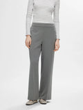 Emma-Tara Mw Wide Pant - Medium Grey Melange