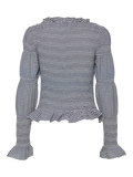 Y.A.S Yaschemma LS Smock Top - Star White Navy