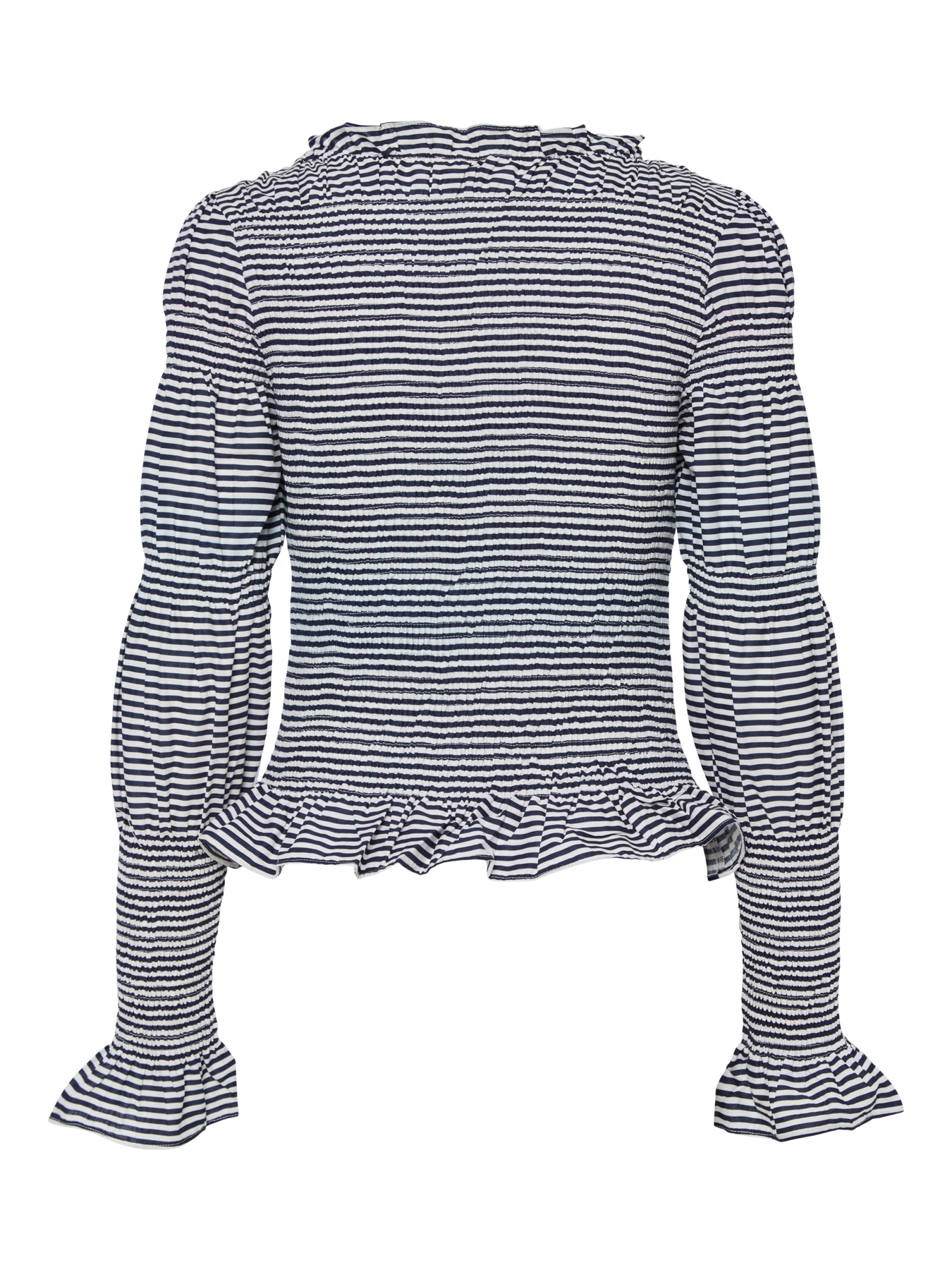 Y.A.S Yaschemma LS Smock Top - Star White Navy