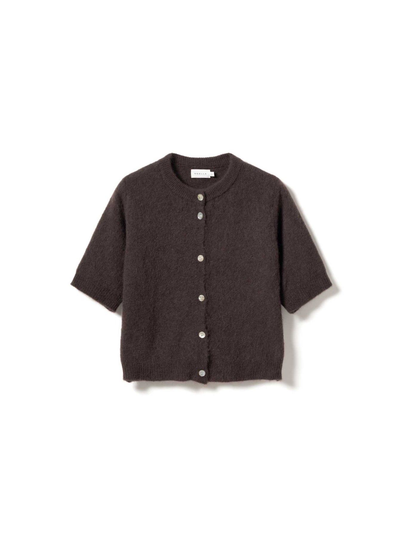Kae SS Knit Cardigan - Brun