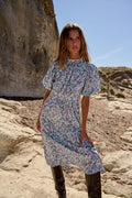 Ruth Long Dress - Lavender Flower