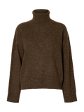 Lulu Ls Knit Roll Neck - Dachshund Melange