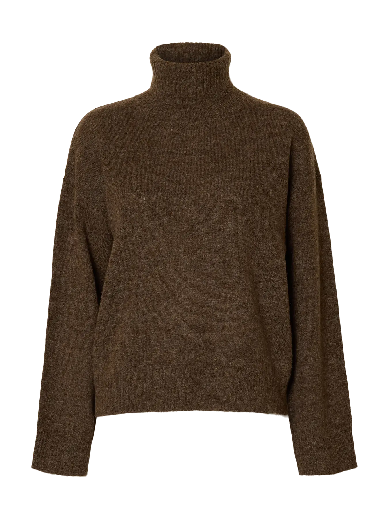 Lulu Ls Knit Roll Neck - Dachshund Melange