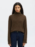 Lulu Ls Knit Roll Neck - Dachshund Melange