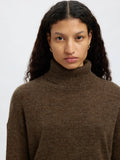 Lulu Ls Knit Roll Neck - Dachshund Melange