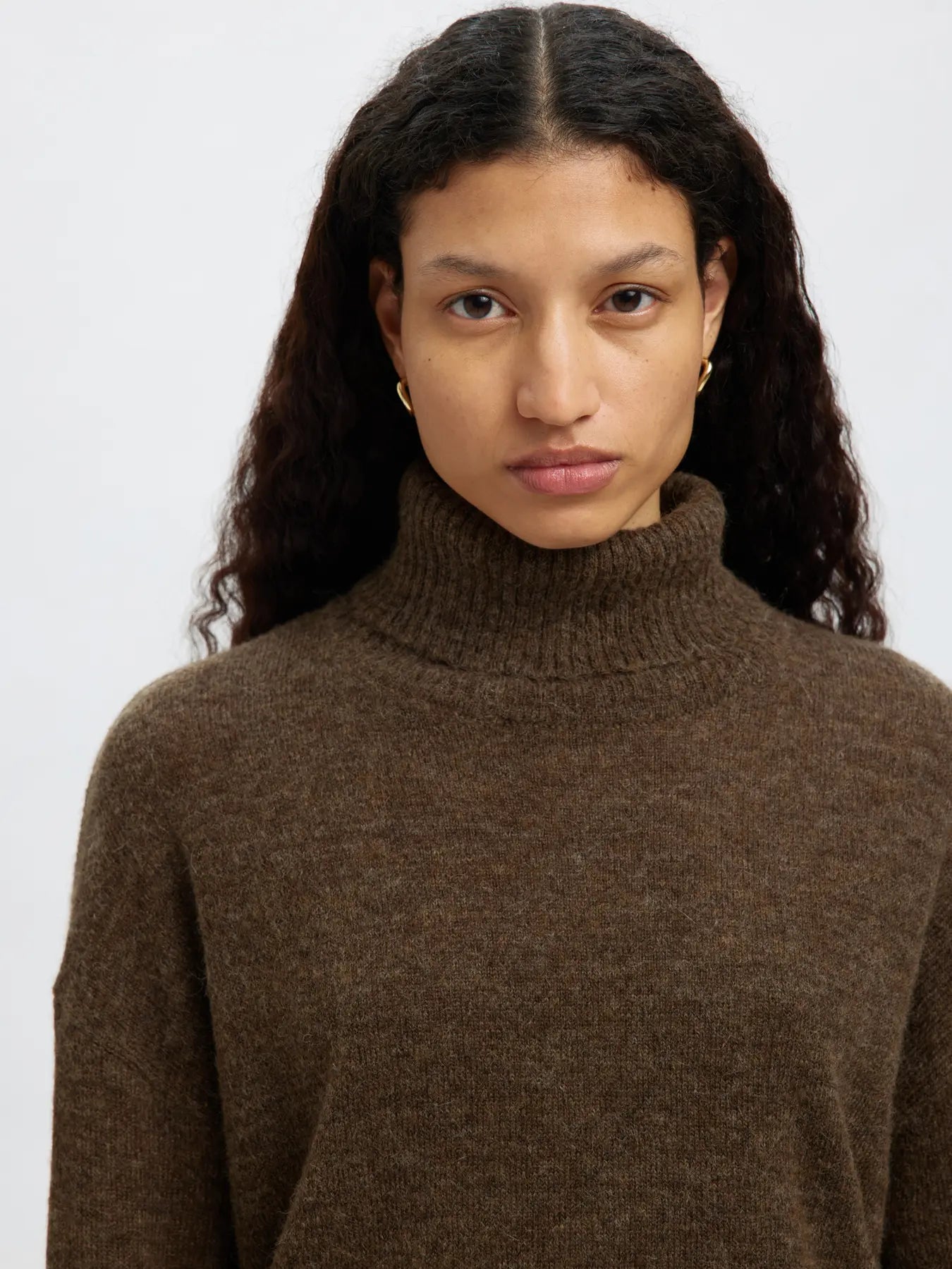 Lulu Ls Knit Roll Neck - Dachshund Melange