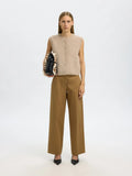 Lulu Sl Button O-Neck Vest - Birch Melange