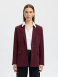 Rita LS Classic Blazer - Fig Melange