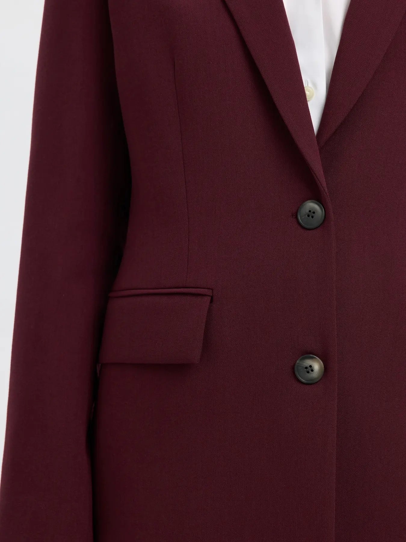 Rita LS Classic Blazer - Fig Melange
