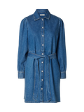 Slfruna Short Denim Dress - Medium Blue Denim