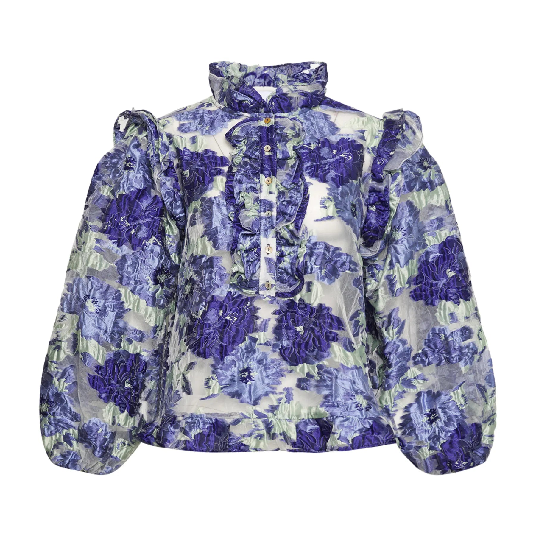 Rowan Blouse - Purple Mint Mix