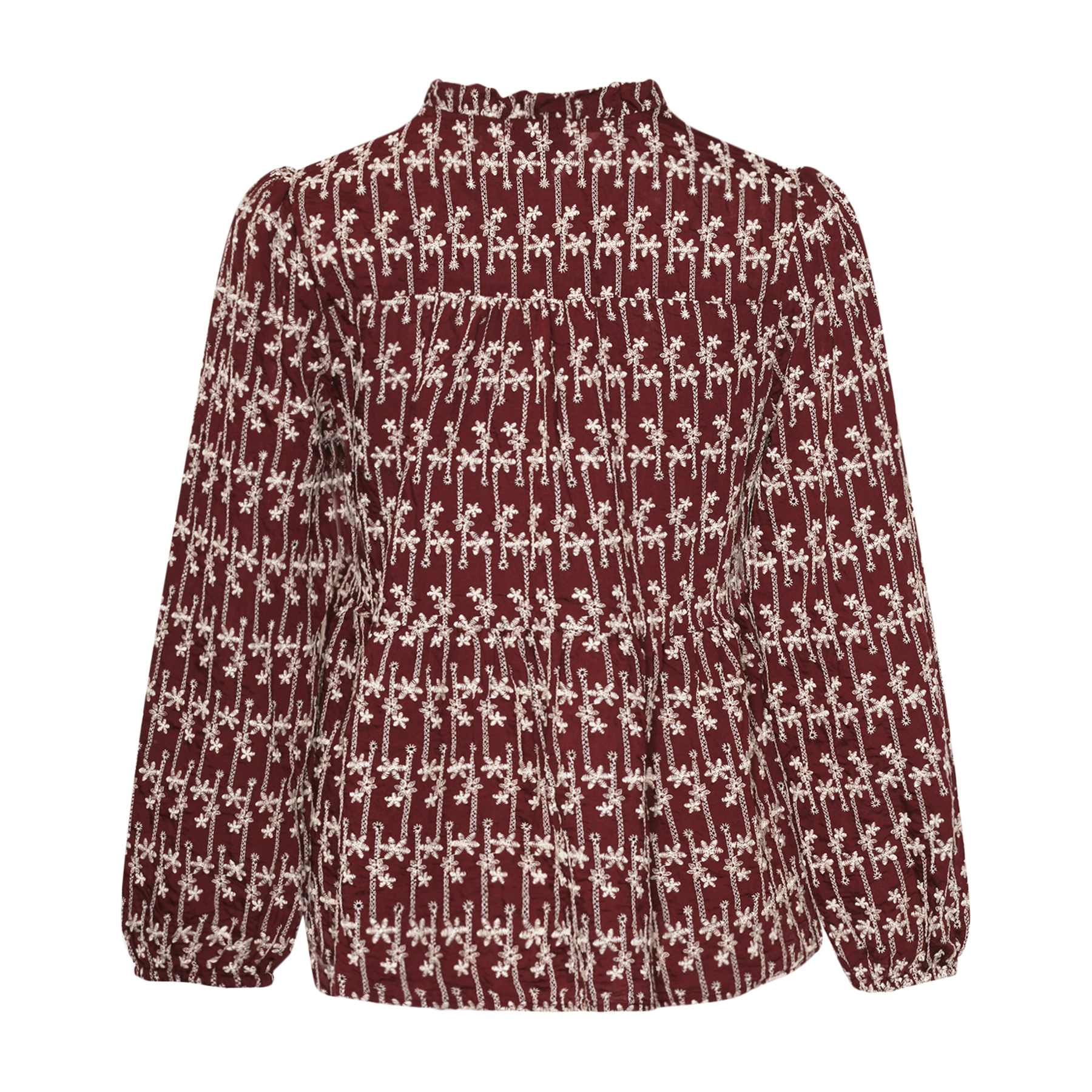 Matti Blouse Print - Dusty Mahogany