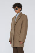 Wool Boxy Jacket - Otter