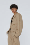 Fitted Waist Blazer - Tigers Eye