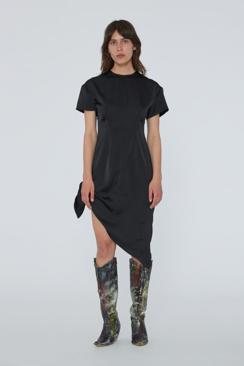 Midi Knot Dress - Svart