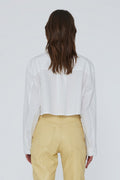 Poplin Cropped Shirt - Bright White