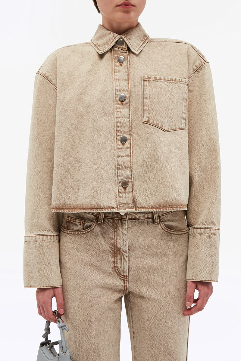 Short Denim Shirt - Pure Cashmere