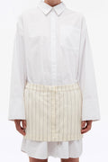 Layered Suiting Dress - Egret Comb