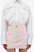 Leather Mini Skirt - Ballerina
