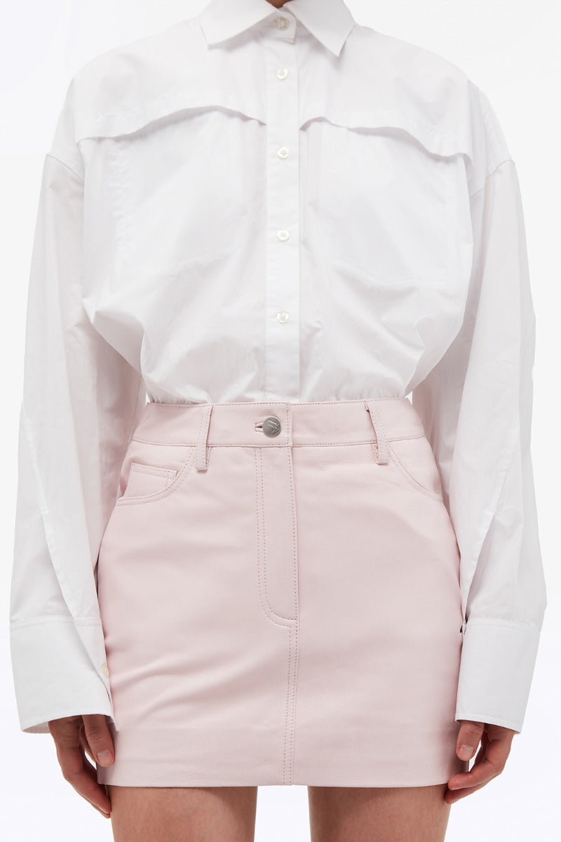 Leather Mini Skirt - Ballerina