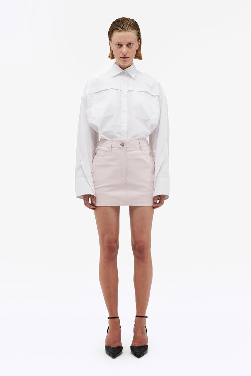 Leather Mini Skirt - Ballerina