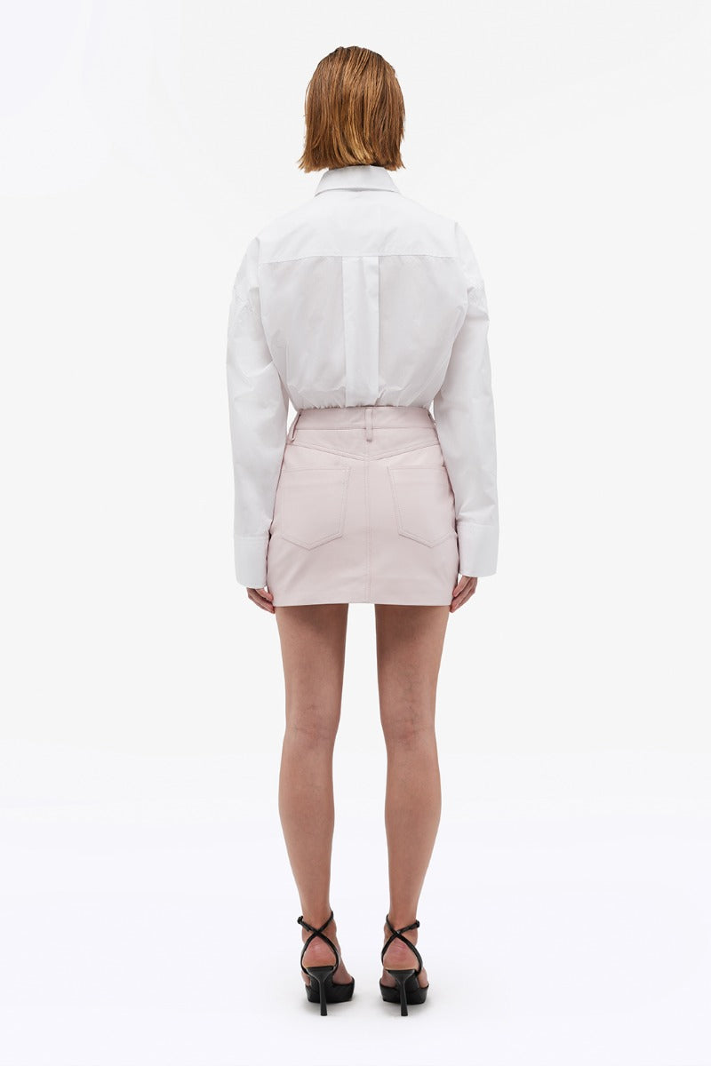 Leather Mini Skirt - Ballerina