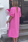 Reno Pastis Long Dress - Bright Pink