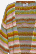 Rima Pool Knit Cardigan - Light Blue/Yellow/Rose