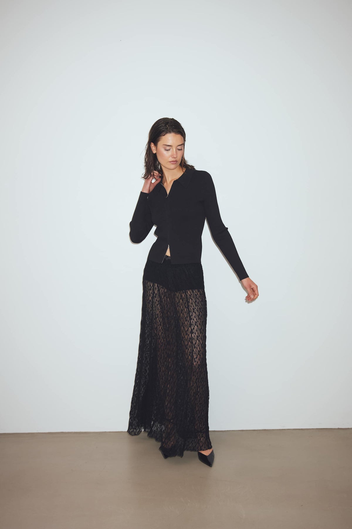 N-Lexanne Skirt - Svart