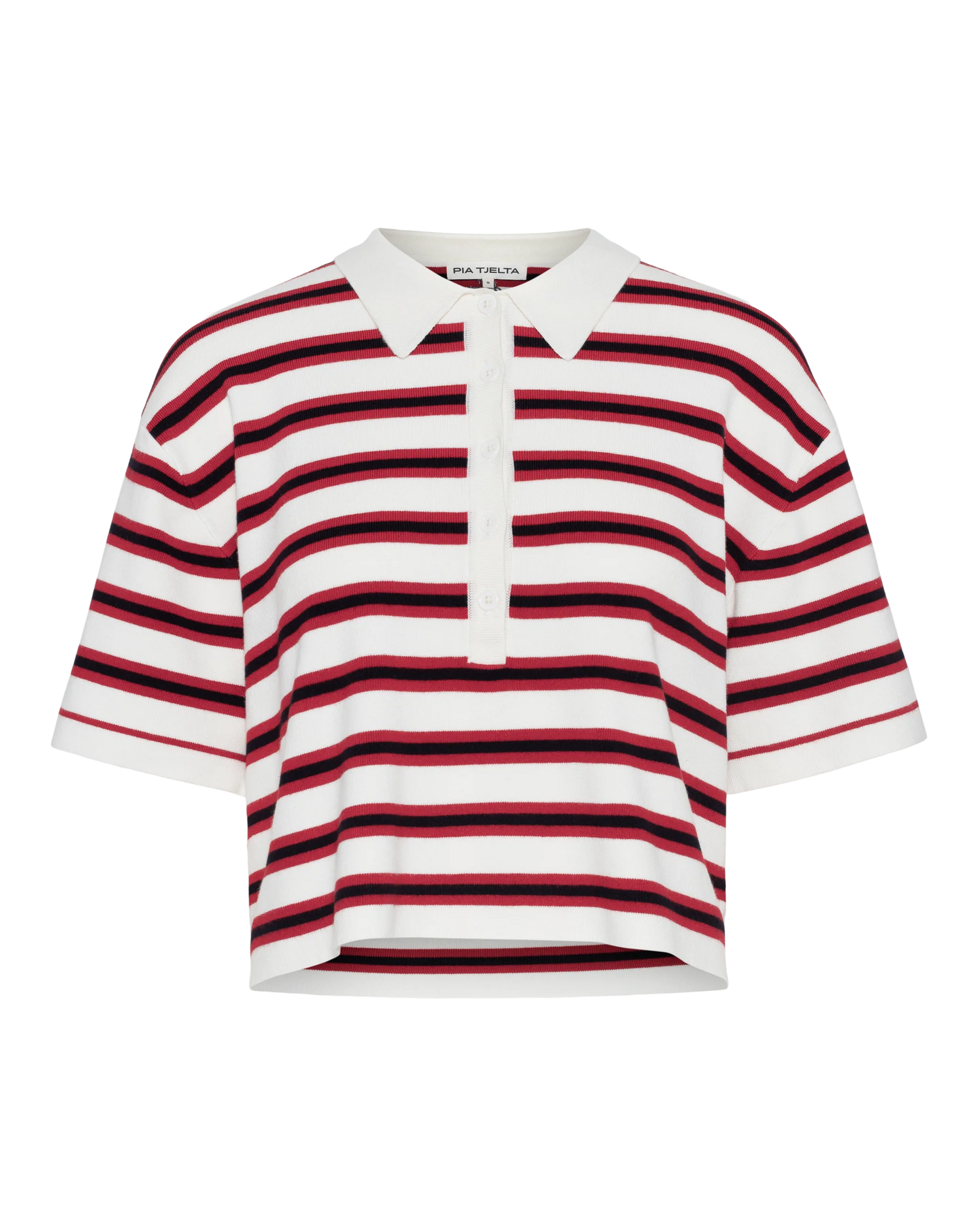 Ros T-Shirt - Röd/Marinblå