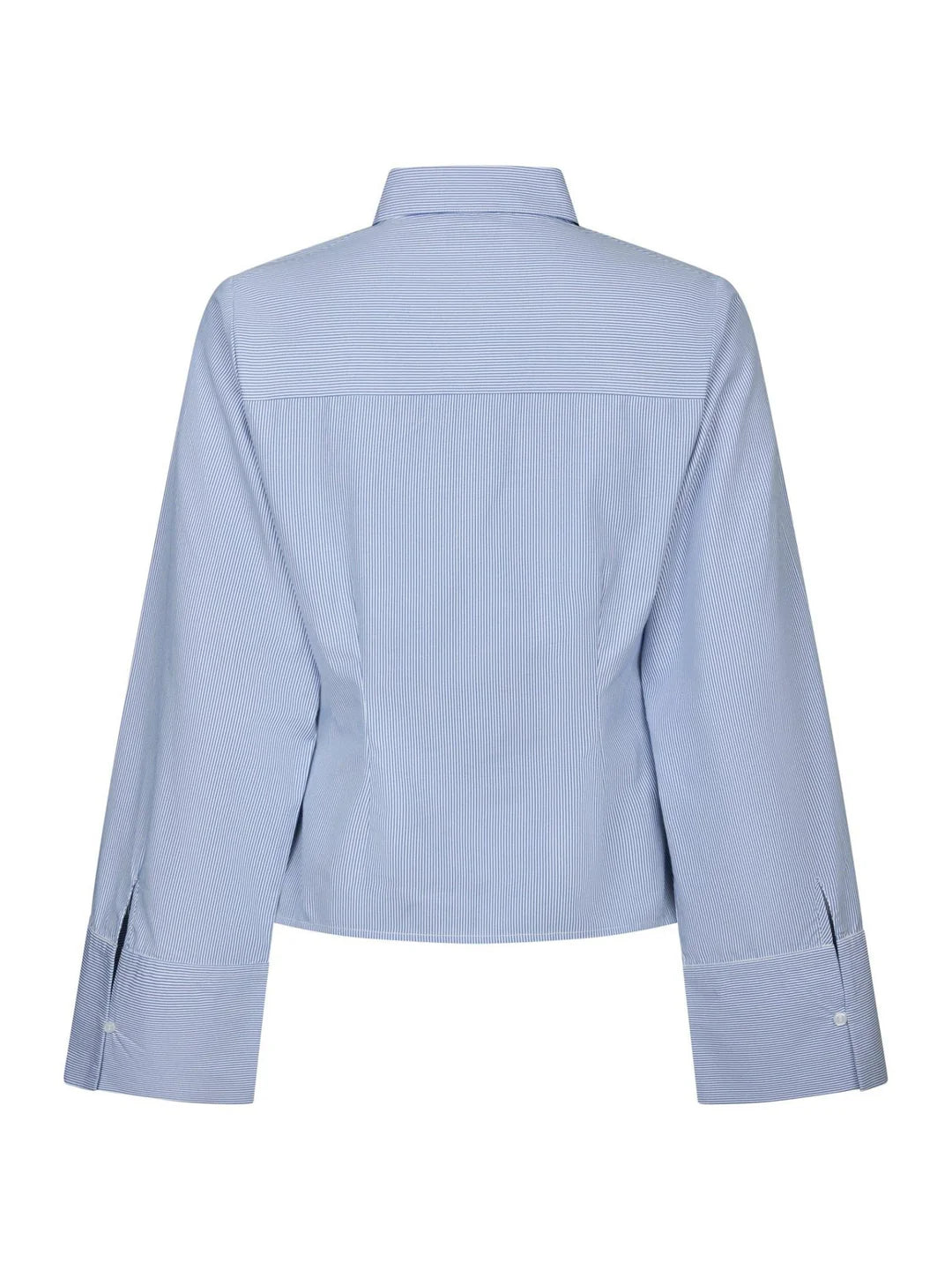 Rosa Mini Stripe Skjorta - Blå