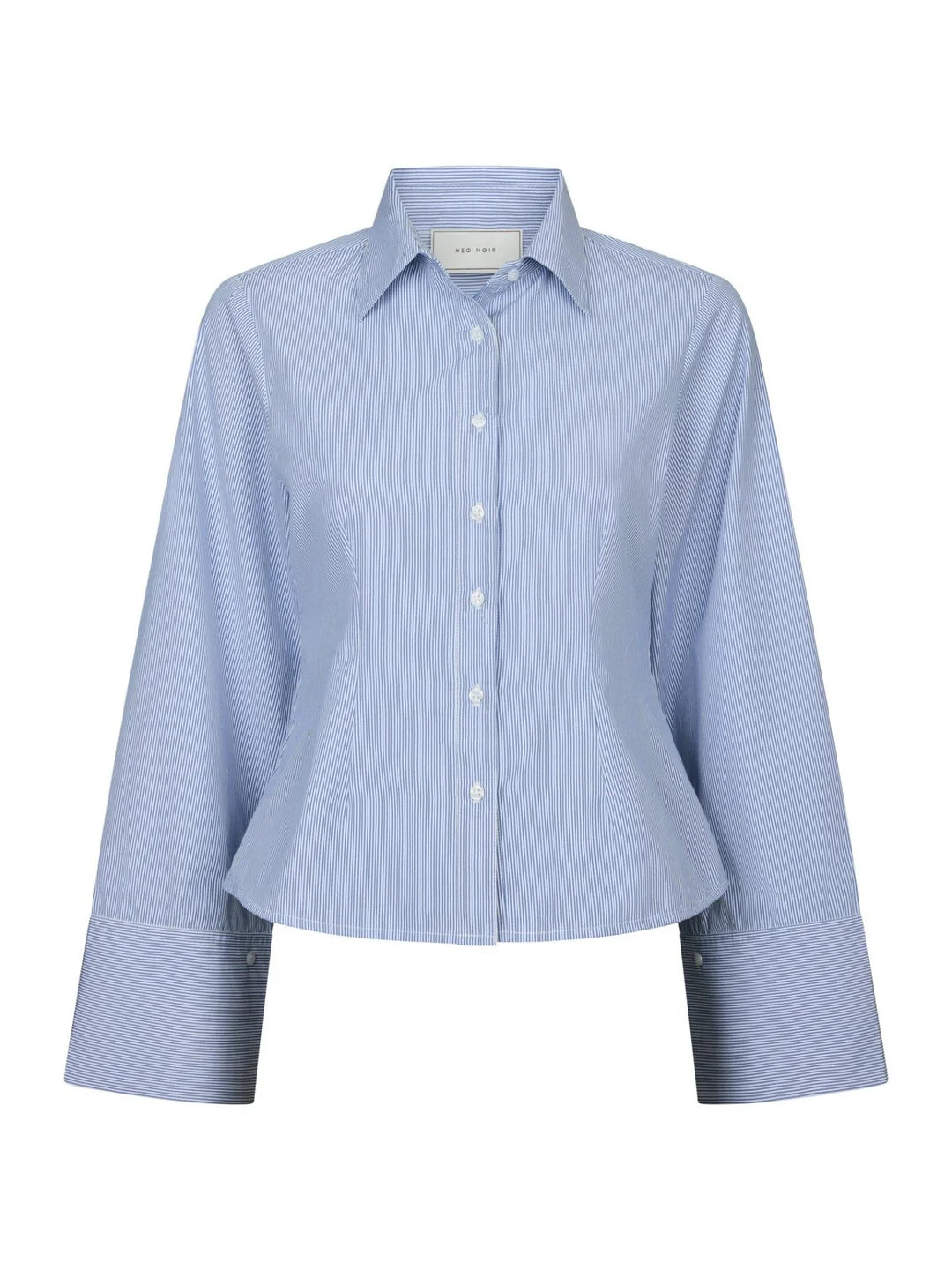 Rosa Mini Stripe Skjorta - Blå