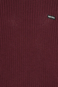 Knit Turtleneck Jumper - Zinfandel