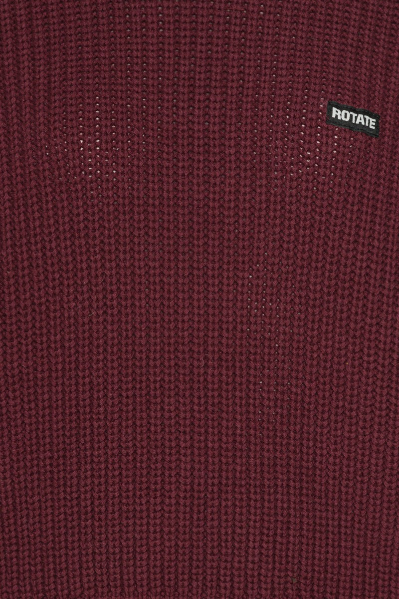 Knit Turtleneck Jumper - Zinfandel