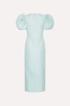 Jacquard Midi Puffy Dress - Plein Air
