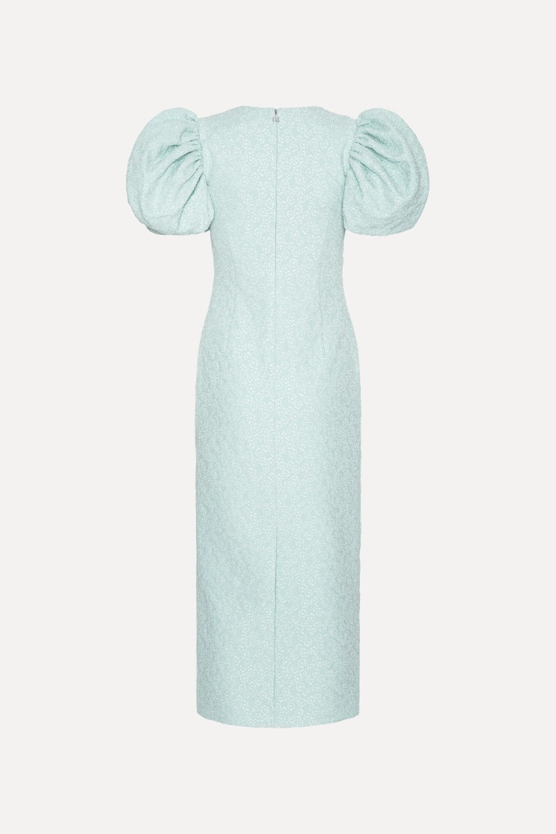 Jacquard Midi Puffy Dress - Plein Air