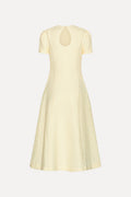 Jacquard Flared Dress - Winter White