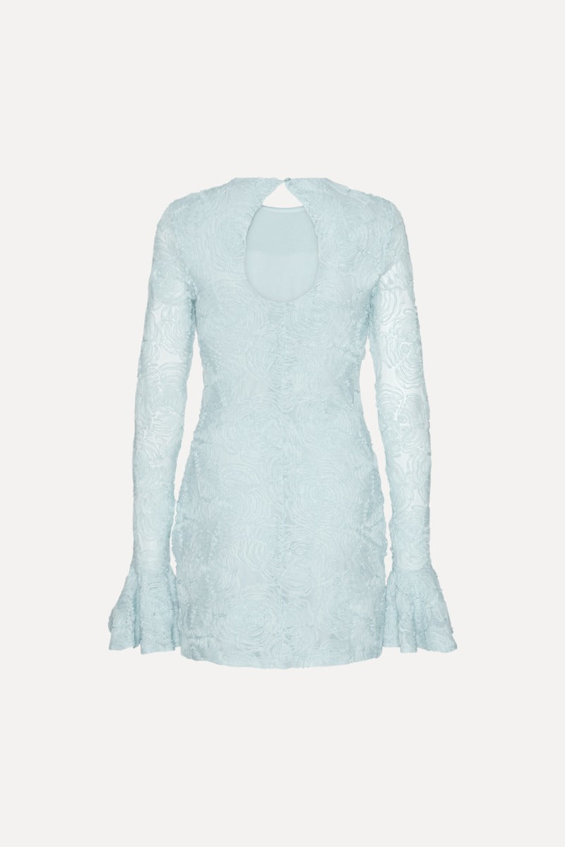Mesh Frill Mini Dress - Plein Air