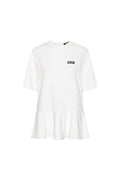 Peplum T-Shirt - Bright White