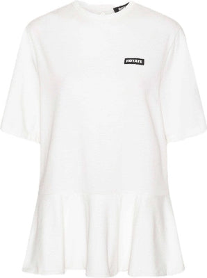 Peplum T-Shirt - Bright White