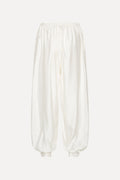 Striped Balloon Pants - Bright White