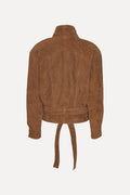 Suede Bomber Jacket - Bison