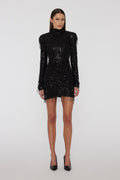 Sequin Mini Dress - Black