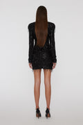 Sequin Mini Dress - Black