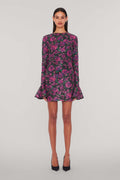 Sequins Open Back Dress - Bold Rose/Tap Shoe