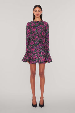 Sequins Open Back Dress - Bold Rose/Tap Shoe
