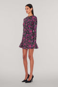 Sequins Open Back Dress - Bold Rose/Tap Shoe